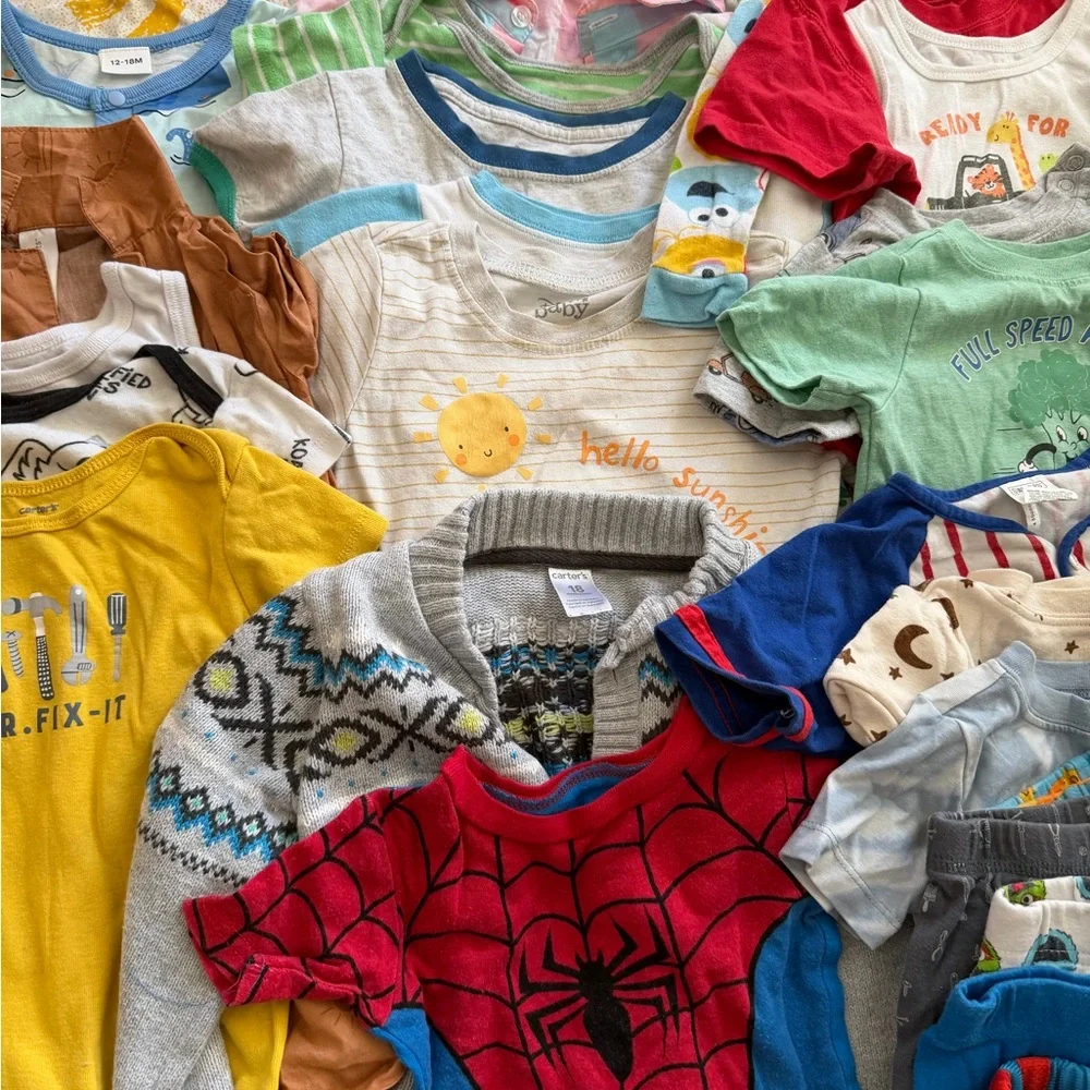 Mixed lot of baby boy clothes Colorful Baby Clothing Bundle 18 months m - Picture 3 of 9